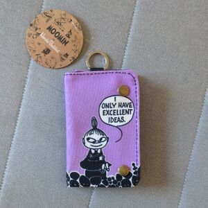 Purple Moomin Little My canvas wallet clutch